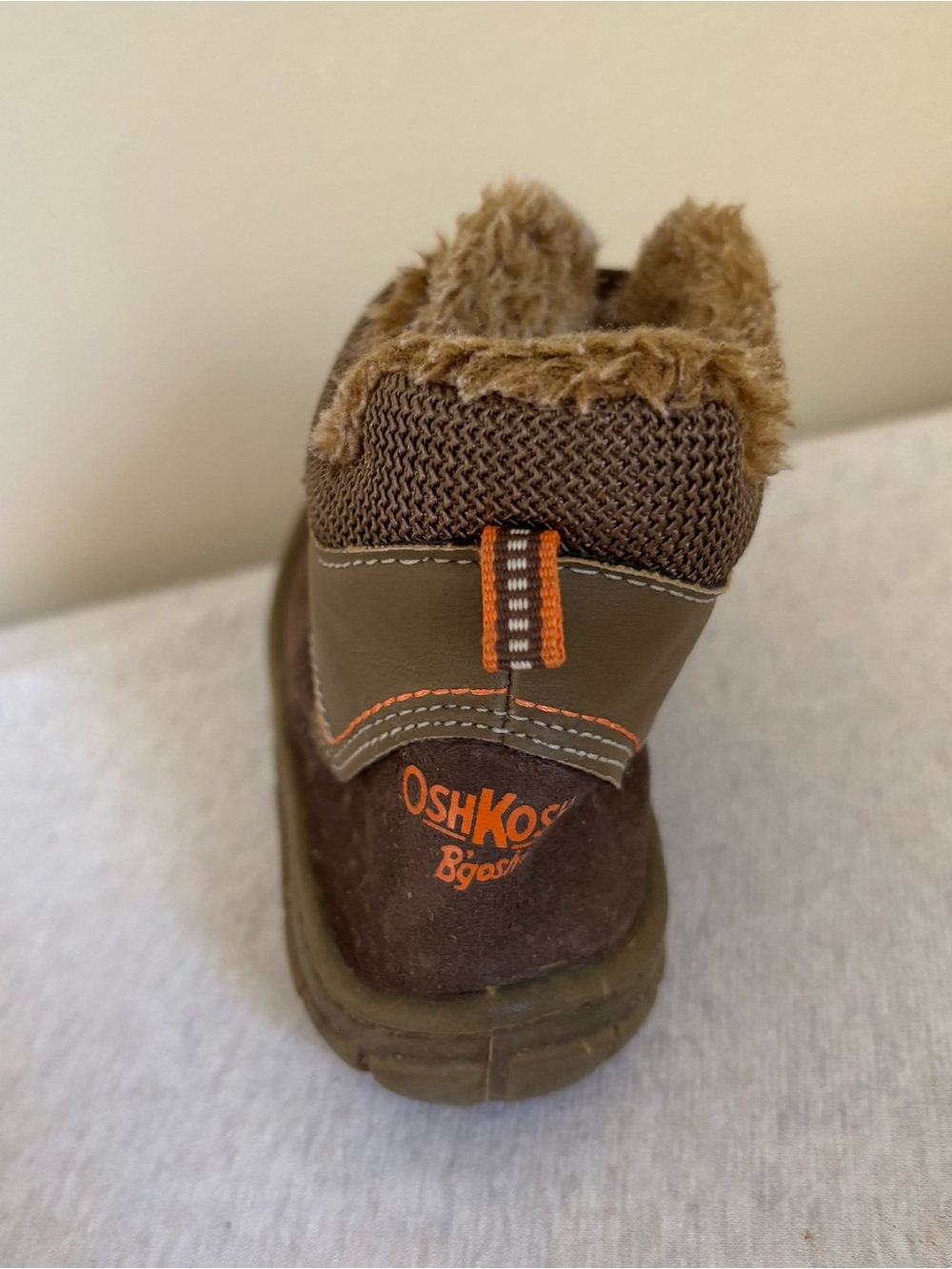 OshKosh B’gosh Marley 2 Brown Faux Fur Winter Boots Toddler Size 10 - Picture 5 of 8